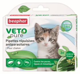 Bio spot on Beaphar краплі проти бліх і кліщів для котів 3 піпетки - Засоби від бліх та кліщів для котів
