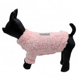 Кофта Мимиша розовая на овчине (девочка) -  Свитера для собак 