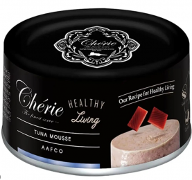 Вологий корм Cherie Healthy Living Tuna & Crab Mousse для котів, мус з тунцем та крабом, 80 г - Similar products