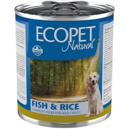 Farmina (Фармина) ECOPET NATURAL DOG FISH RICE Влажный корм с сельдью, 300 г -  Влажный корм для взрослых собак 