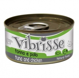 Консерва Vibrisse с тунцом и курицей для кошек, 70 г - 