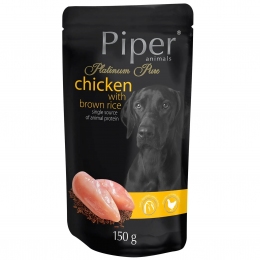 Dolina Noteci Piper Platinum Pure консерва для собак с курицей и бурым рисом -  Влажный корм для собак -   Ингредиент: Курица  