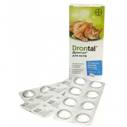 Дронтал для кошек противоглистный препарат -  Противоглистные препараты для кошек -   Тип: Таблетки  
