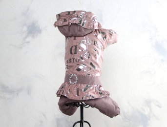 Комбинезон Буква силикон (девочка) -  Зимняя одежда для собак 