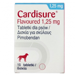Кардишур 1,25мг 10 таблеток пимобендан, Нидерланды - Ветпрепараты для собак