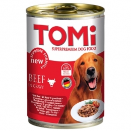TOMi Beef яловичина вологий корм для собак, консерви 400г - Консерви для собак