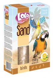 Пісок для птахів лимонний Lolo Pets - Засоби гігієни для птахів та папуг