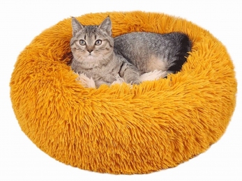 Лежанка для тварин Гірчична - Лежанки та будиночки для котів та кішок