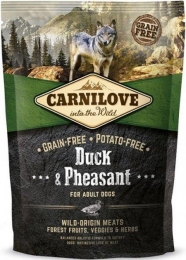 Carnilove Duck Pheasant Сухий корм для собак усіх порід з качкою та фазаном 1,5 кг -  Холістік корми для собак 