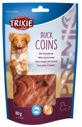 Ласощі Premio Duck Coins 80гр качина грудка, Тріксі 31587 - Ласощі для собак