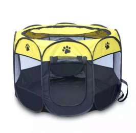 Манеж лежак для собак желто-черный -  Домики и лежаки для собак -   Тип: Закрытые  