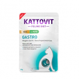 Kattovit Diet Gastro Вологий корм для кішок паштет з індичкою, 85 г -  Вологий корм для котів - Інші     