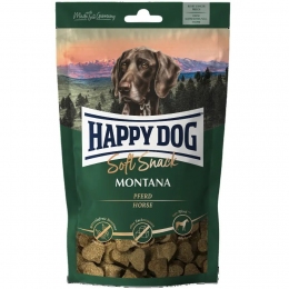 Ласощі Happy Dog Soft Snack Montana закуски з коніною для собак середніх та великих порід 100 г -  Ласощі для собак -   Інгредієнт М'ясо  