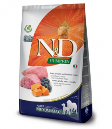 Сухий корм Farmina N&D Grain Free Pumpkin Dog Lamb & Blueberry Adult Medium & Maxi для дорослих собак середніх та великих порід, з ягням та чорницею, 2,5 кг   - Similar products