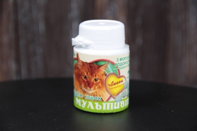 Лакки Мультивит с морской капустой, 90 таблеток -  Витамины для кошек Лакки     