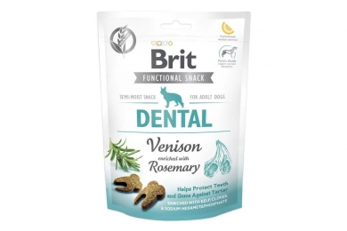 Лакомство Brit Care dental с олениной и розмарином 150гр -  Лакомства для собак -   Показания: Чистка зубов  