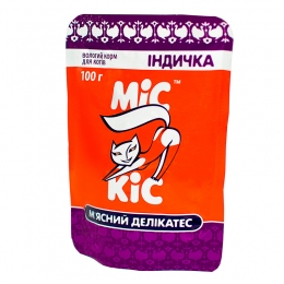 Мис Кис влажный корм для кошек с мясом индейки -  Влажный корм для котов -  Ингредиент: Индейка 