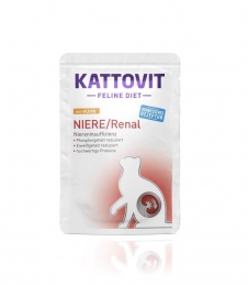 Влажный корм Kattovit Renal Chicken Sauce для кошек, с курицей в соусе, 85 г -  Влажный корм для котов -   Класс: Беззерновой  