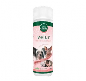EcoGroom Velur (Экогрум Велюр) — Концентрированный органический шампунь для собак, котов и грызунов бесшерстных пород -  Косметика для кошек EcoGroom     