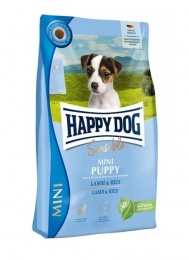 Happy Dog Sensible Mini Puppy с ягненком и рисом сухой корм для щенков малых пород 4 кг -  Сухой корм для собак -   Особенность: Аллергия  