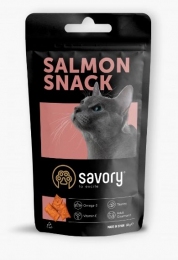 Лакомство SAVORY для кошек гурман с лососем 60 гр - 