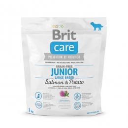 Brit Care GF Junior Large Breed Salmon&Potato Гипоаллергенный корм для щенков крупных пород с лососем и картофелем -  Сухой корм для собак -   Для пород: Овчарка  