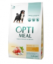 АКЦІЯ -15% Optimeal Сухий повнораціонний корм для собак великих порід зі смаком курки 4 кг - Корм для собак супер преміум класу