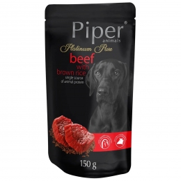 Dolina Noteci Piper Platinum Pure консервы для взрослых собак c говядиной и бурым рисом - 