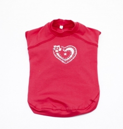 Футболка Астра трикотаж красная -  Футболки для собак 