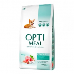 Optimeal ЗИ 4,0 кг корм для щенков всех пород, индейка 905490 акция -25% -  Сухой корм для собак -   Ингредиент: Индейка  