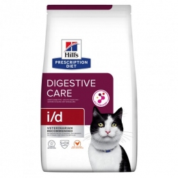 Hill's PD Feline I/d корм для кішок при захворюваннях шлунково-кишкового тракту панкреатит гастрит 1,5 кг 605883 -  Сухий корм для кішок -   Розмір Середній  
