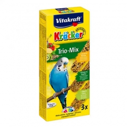 Крекер для папуг з бананом, паприкою і ківі 3шт Вітакрафт 21237 -  Ласощі для птахів - Vitakraft     