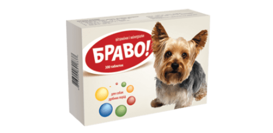 Браво для собак мелких пород -  Мультивитамины -   Вид: Таблетки  