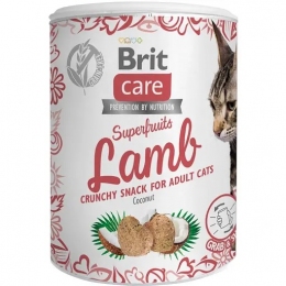 Лакомство Brit Care Superfruits для кошек с ягненком 100 гр. -  Лакомства для кошек - Brit   