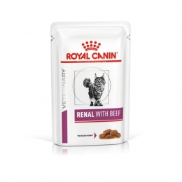 Royal Canin RENAL Beef (Роял Канин) влажный корм для кошек при заболеваниях почек 85г - Корм для кошек с лишним весом