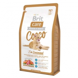 Brit Care Cat Cocco I am Gourmand сухой корм для привередливых кошек -  Корм для привередливых котов Brit   