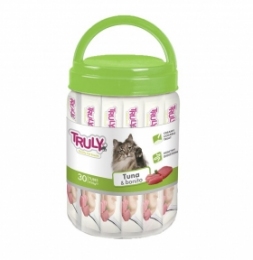 Крем Truly Тунець зелена банка, 30x14 г -  Ласощі для кішок -   Смак Риба  