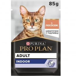 АКЦИЯ Purina Pro Plan Adult Indoor Nutrisavour влажный корм для кошек живущих в помещении с лососем 85 г - Similar products