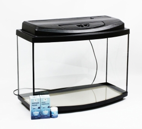Комплект Аквариум овал + Крышка LED + Поддон + Подарок - Товары для аквариума и рыбок