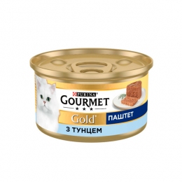Gourmet Gold паштет для кошек с тунцом, 85 г - Влажный корм для кошек и котов
