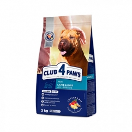 Club 4 paws (Клуб 4 лапы) PREMIUM сухой корм для собак с ягненком и рисом -  Премиум корм для собак 