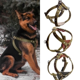 Шлея двойная брезентовая в форме сердца - Шлея для собак