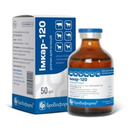 Імкар-120 (імідокарб) протипротозойний 1мл/20кг, Бровафарма - Ветпрепарати для сільгосп тварин