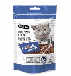 Кусочки рыбы в виде сердца лакомство для кошек Pause Snack 60г 8262 -  Лакомства для собак -   Вид: В упаковке  