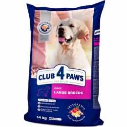 Club 4 paws (Клуб 4 лапы) Adult Large Breeds Сухой корм для собак больших пород - Сухой корм для собак