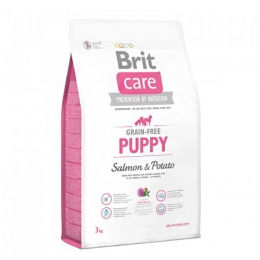 Brit Care GF Puppy Salmon&Potato Гіпоалергенний корм для цуценят із лососем і картоплею -  Гіпоалергенний корм для собак - Baskerville   