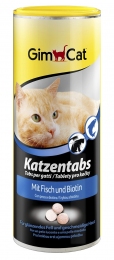 Gimpet Katzentabs вітаміни для кішок з рибою і біотином 350шт 210г - 