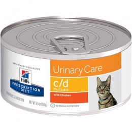 Hills PD Feline C/D Multicare сухий корм для підтримки здоров'я сечовивідних шляхів у кішок з куркою -  Корм для кішок з нирковою недостатністю -    