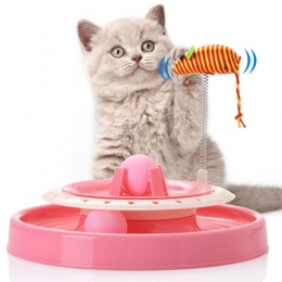 Іграшка для кота Track з мишкою і м'ячем 25х25х20 см а-16004 -  Іграшки для кішок -   Матеріал Пластикові  