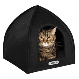 Лежак для животных Палатка черная -  Домики, лежанки для кошек - BronzeDog     
